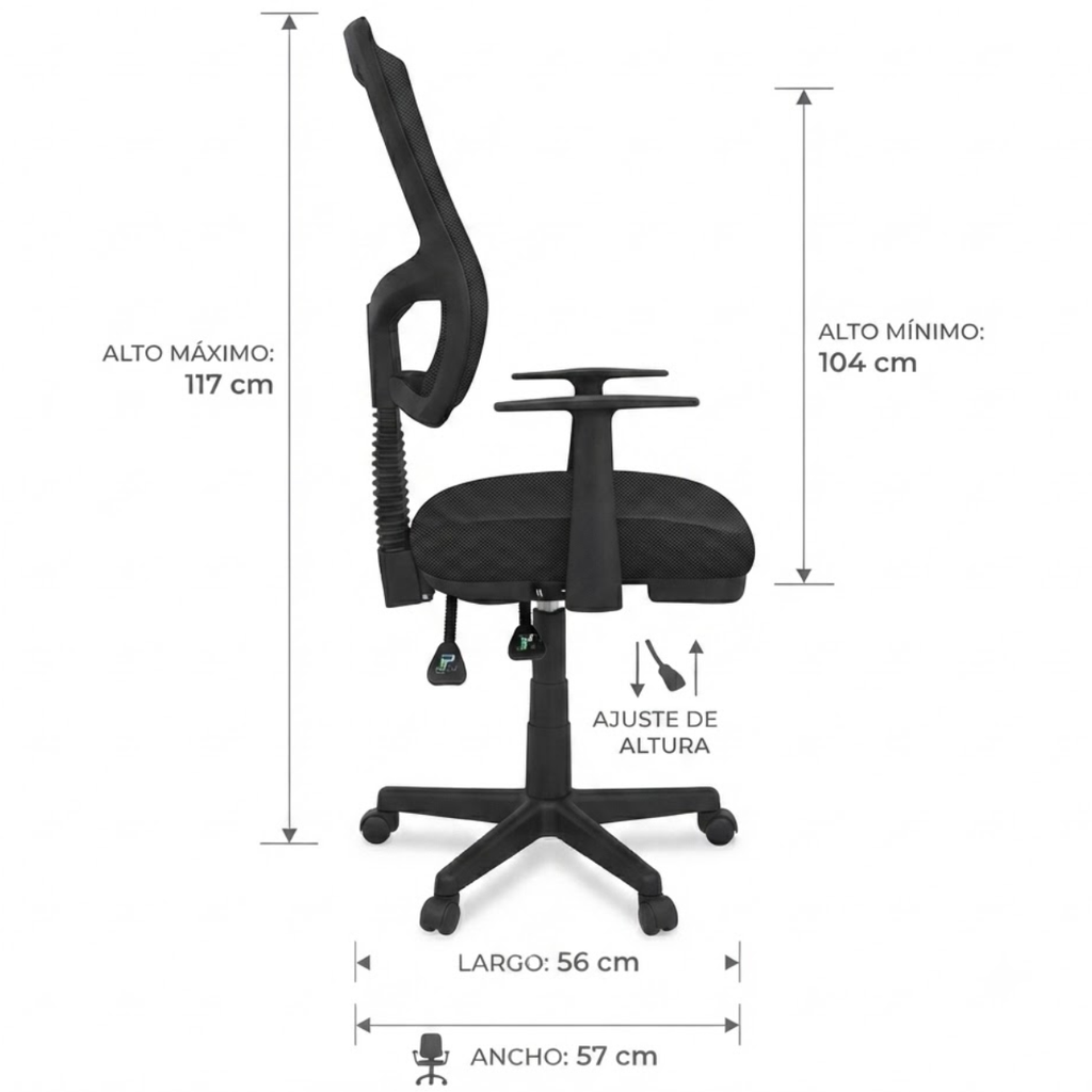 Silla de Oficina Ajustable