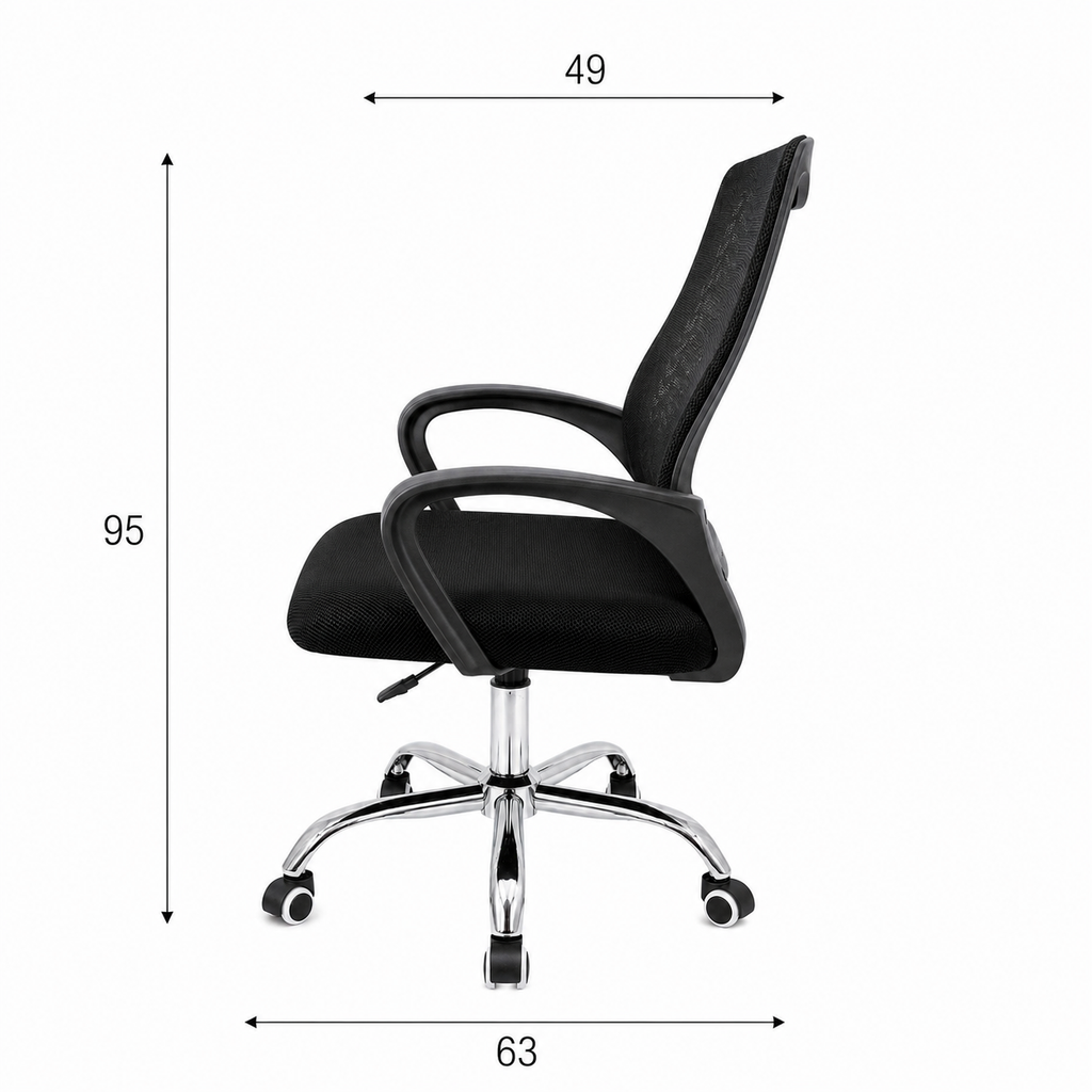 Silla Ejecutiva de Oficina con Respaldo de Malla