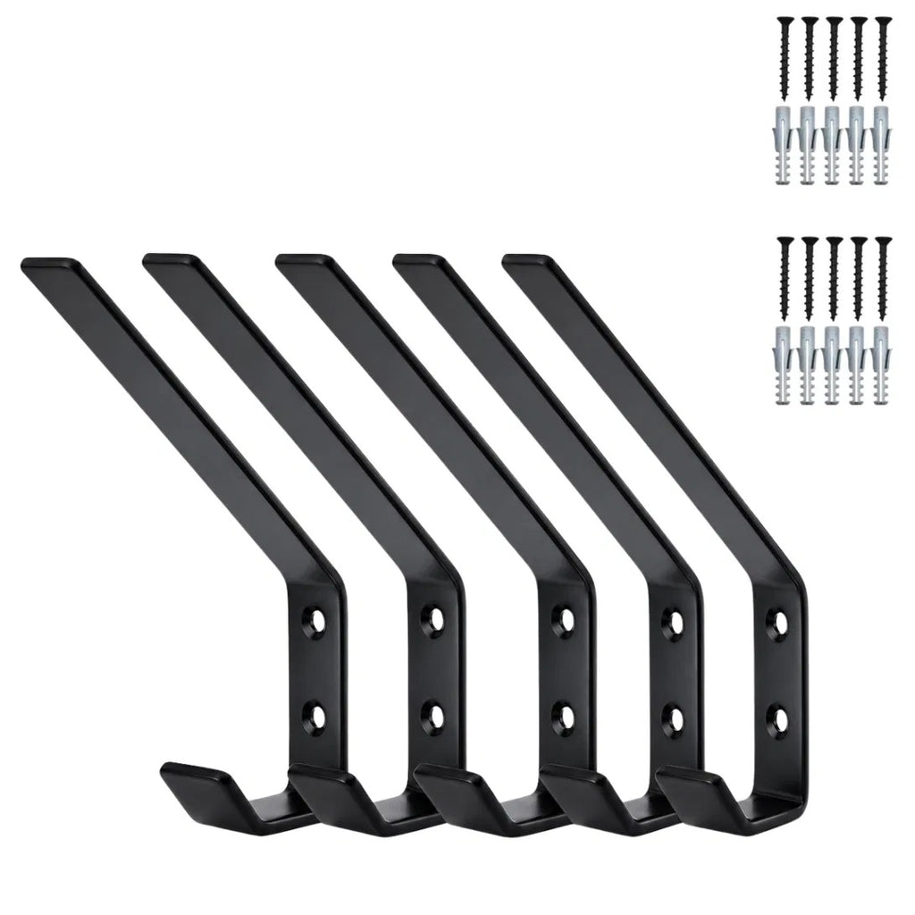Perchero retro de pared 5 ganchos, vista lateral