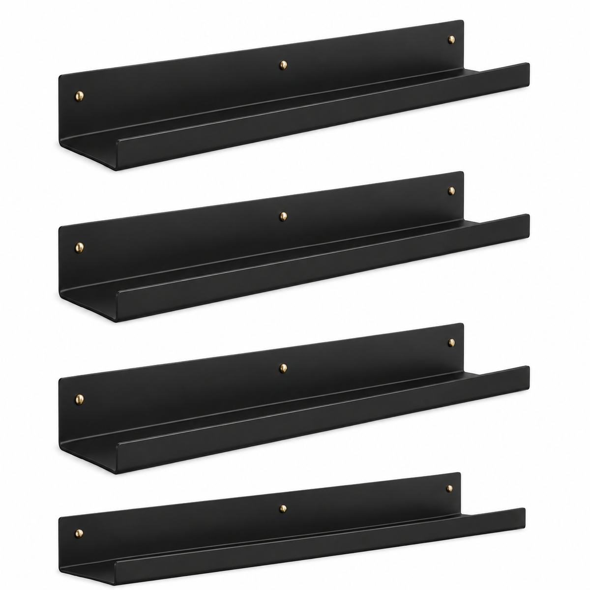 Repisas Acero Flotante Minimalista Industrial 70cm Lámina