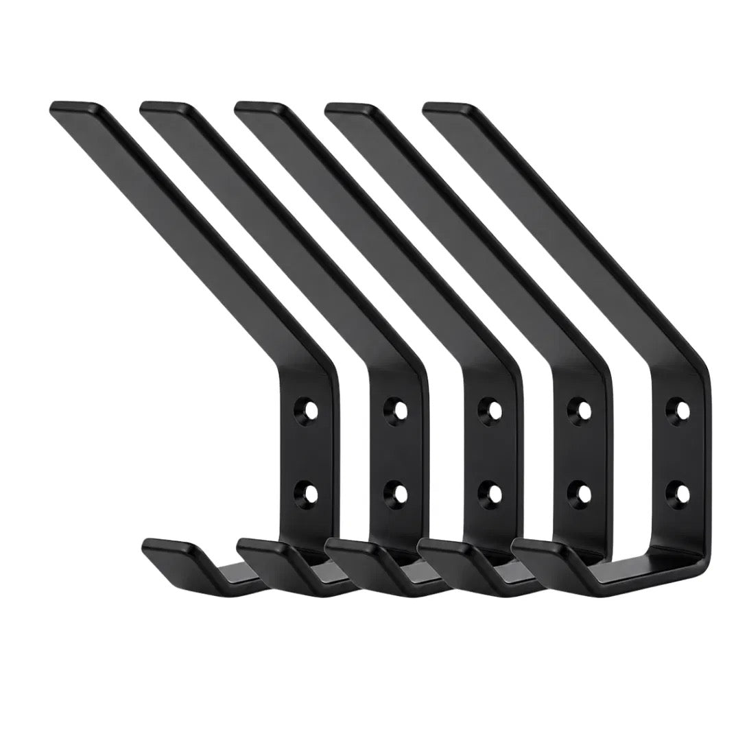 Especificaciones Perchero de Pared 5 Ganchos Acero Negro Mate