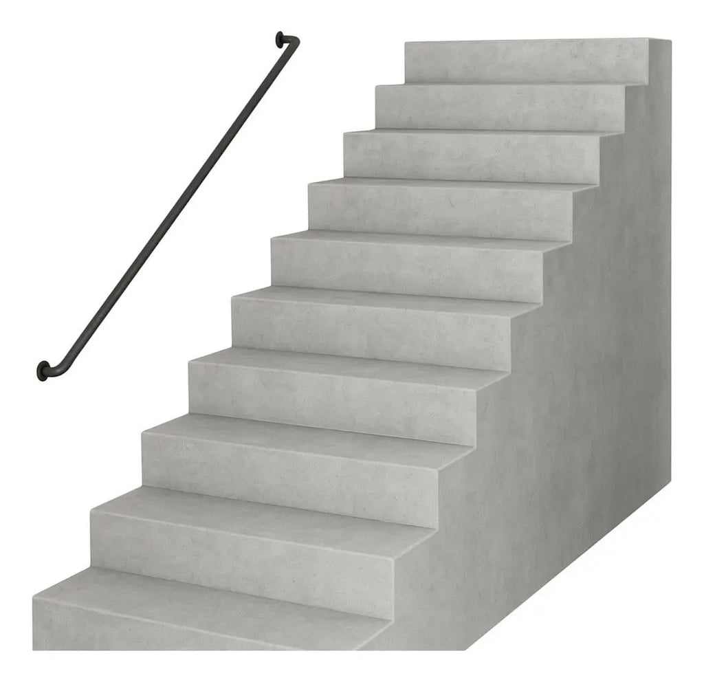 Barandal de escalera negro 200cm