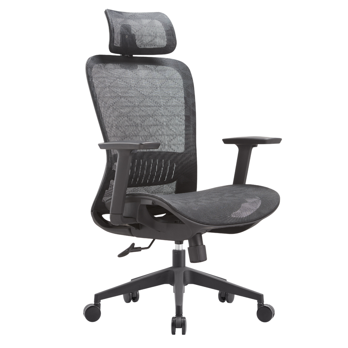 Silla Fent Mesh Negro Alta