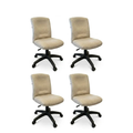 Paquete 4 Sillas de Oficina Beige