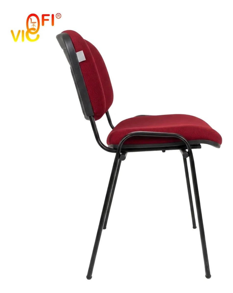 Set De 4 Sillas De Visita Tapizadas Acojinadas Resistentes