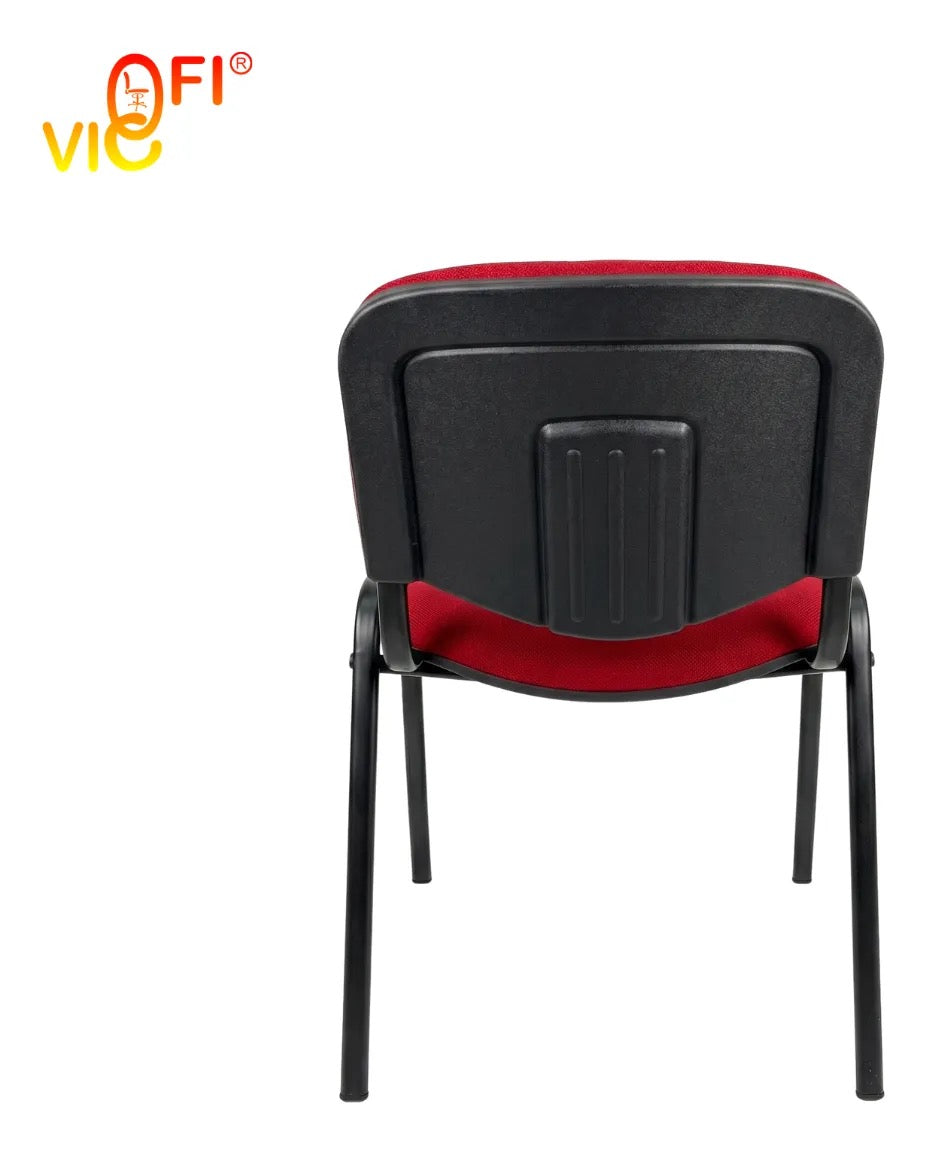 Set De 4 Sillas De Visita Tapizadas Acojinadas Resistentes