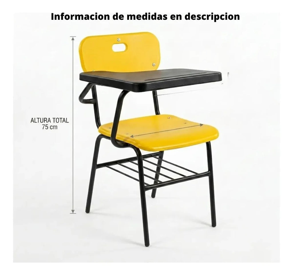 Pupitre Escolar Ofi Vic Modelo PG 3/4 Resistente Y Funcional