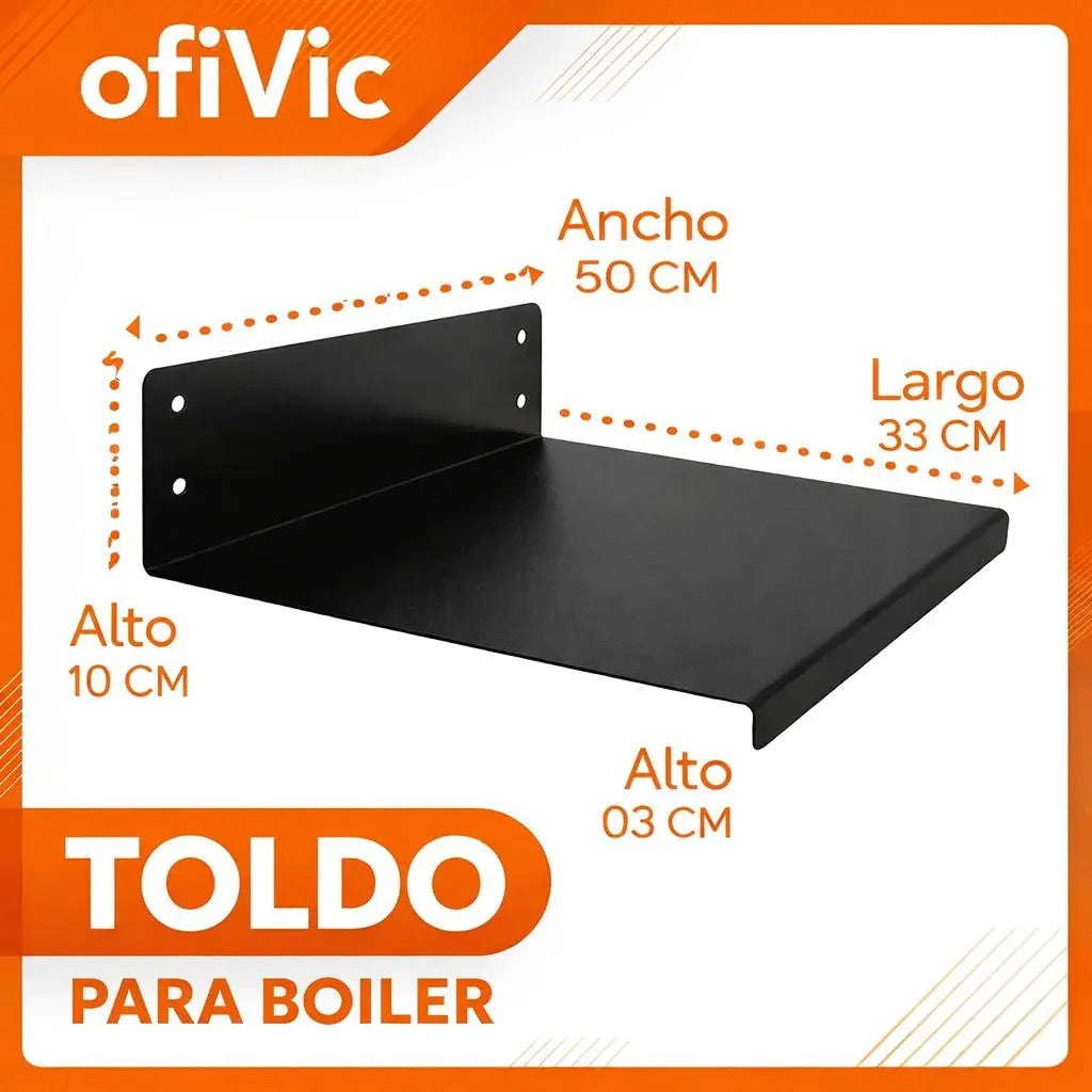 Toldo Repisa Para Calentador De Paso - Protección Y Soporte