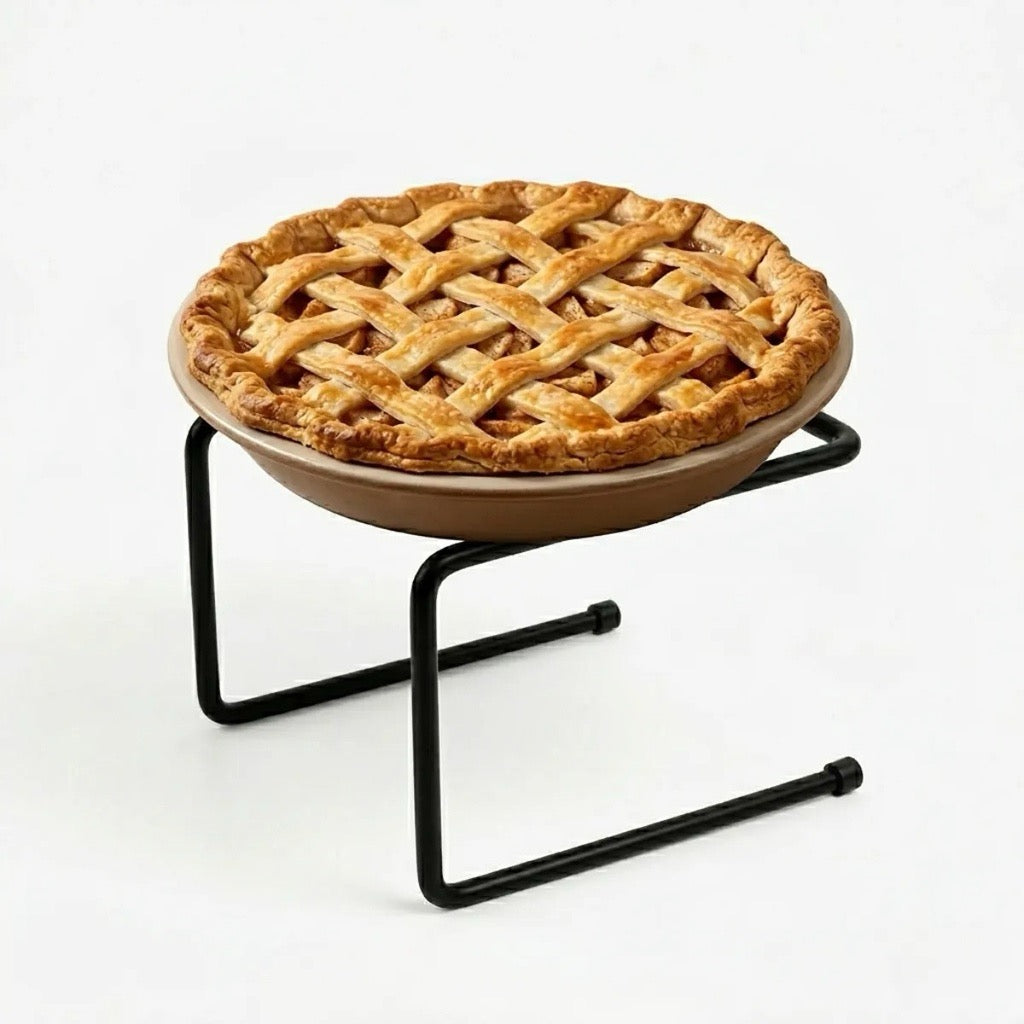 4 Bases Para Pizza / Soporte Para Charola / Negro