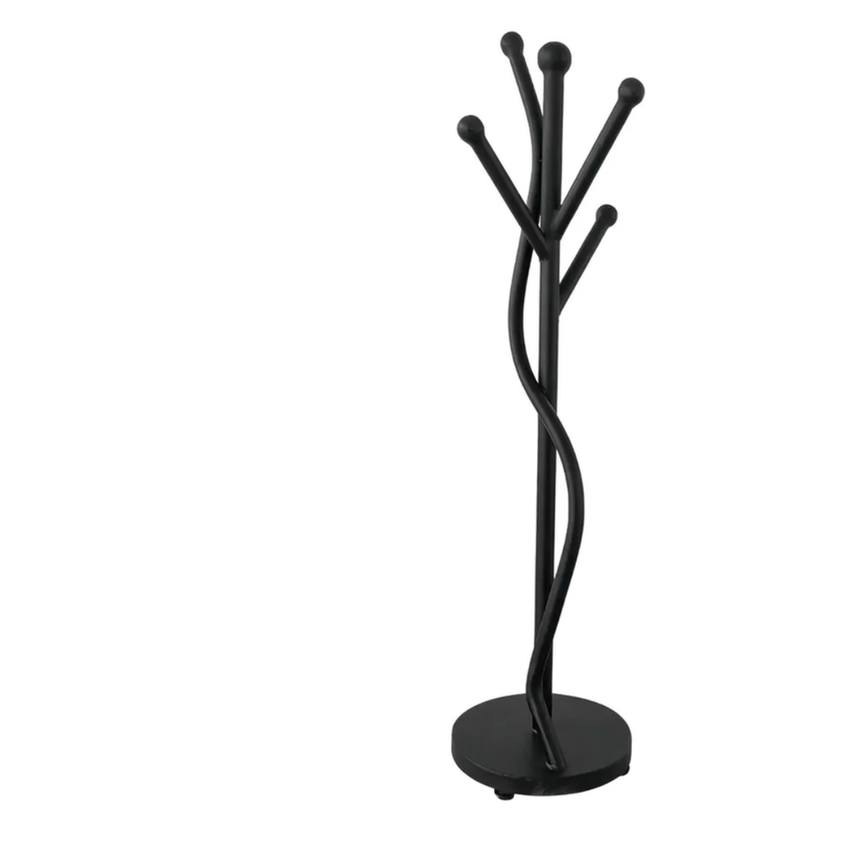 Perchero Metálico Decorativo De Piso Color Negro