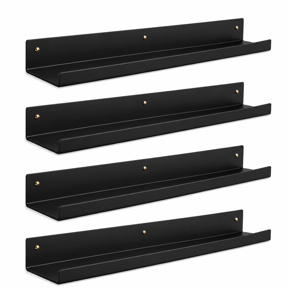 Repisa de Lámina Flotante Minimalista Vintage Industrial – 30 cm