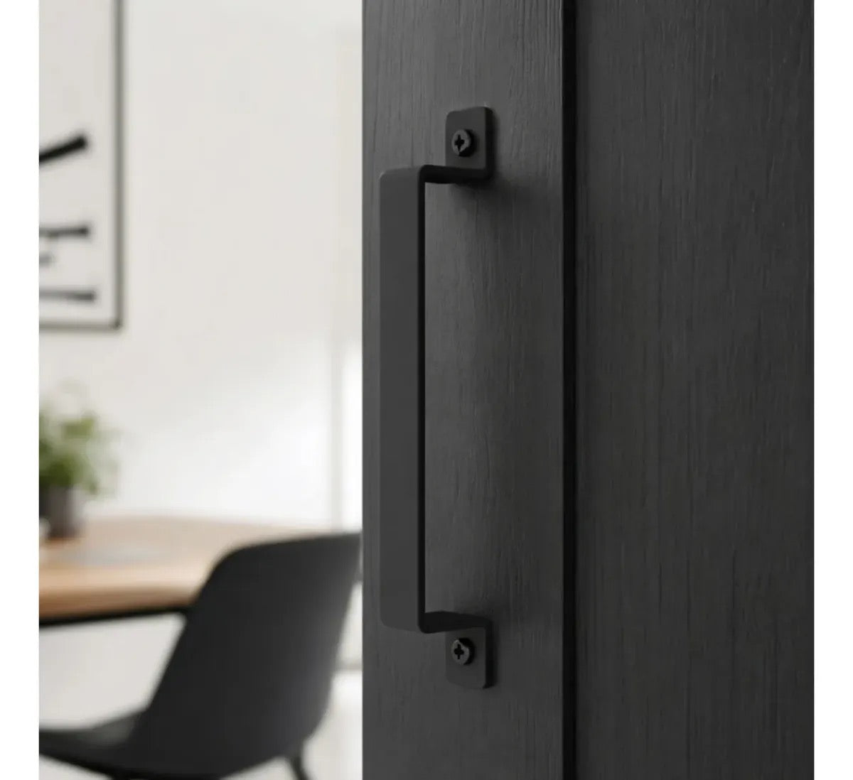 Jaladeras vintage acero negro mate manijón pack 10 piezas