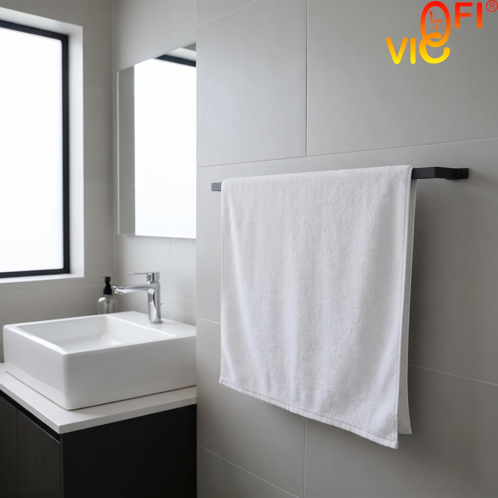 Toallero de Baño Negro Mate de Acero GABCO - vista 3