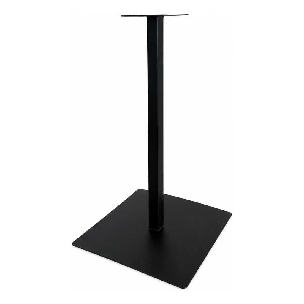 Base Para Mesa Cuadrada Pedestal Acero Negro Reforzado